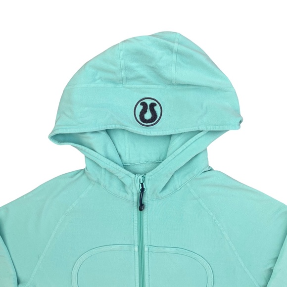 Lululemon Mint Green Special Edition Scuba Hoodie and Travel Pillow Combo Sz 6 - Picture 3 of 11